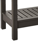 Cambridge Casual Solid Wood Alfresco Outdoor Console Table – Dark Brown Finish – Durable and Stylish Accent Plant Table for Patio, Deck, Porch, Garden, and Outdoor Spaces Cambridge Casual
