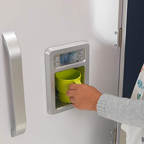 KidKraft Large Wooden Play Kitchen with Lights & Sounds, Icemaker, Play Phone, White, Gift for Ages 3+ KidKraft