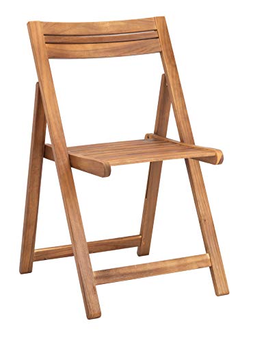 SAFAVIEH Outdoor Collection Kerman Natural 5-Piece Foldable Patio Dining Set (Fully Assembled) Safavieh