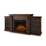 Real Flame Calie 67" Electric Fireplace TV Stand for TVs up to 65 inches, Entertainment Center with Adjustable Shelves and Storage, TV Stand for Living Room and Bedroom, Remote Control, Timer Real Flame