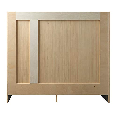 Design House 587097 Bath Unassembled Modern 2-Door 2-Drawer Bathroom Shaker Vanity Cabinet Only, 36 x 21,Grey Design House