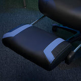 RESPAWN 110 Ergonomic Gaming Chair with Footrest Recliner - Racing Style High Back PC Computer Desk Office Chair - 360 Swivel, Adjustable Lumbar Support, Headrest Pillow, Padded Armrests - 2021 Blue RESPAWN