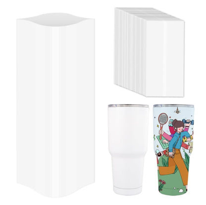 HTVRONT Shrink Wrap for Sublimation Tumblers 8 X 12 Inch - 60PCS Sublimation Shrink Wrap Sleeves, Heat-Resistant Tumbler Shrink Wrap Film