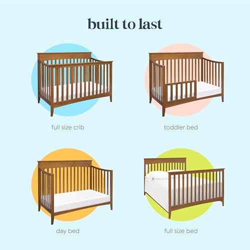 DaVinci Grove 4-in-1 Convertible Crib in Chestnut, Greenguard Gold Certified DaVinci