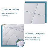 DOWNCOOL Full Size Comforter Sets -All Season Bedding Comforters Sets with 2 Pillow Cases -3 Pieces Bed Set Down Alternative Comforter Set -White Bedding Sets Full(82"x86") DOWNCOOL