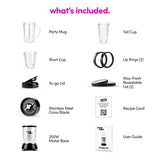 Magic Bullet Blender, Small, Silver, 11 Piece Set Magic Bullet