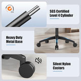 Ergonomic Office Chair with Adjustable Lumbar Support, 3D Arms and Headrest, High Back Wide Desk Computer Chair with Wheels, for Home & Office, Black ZZH