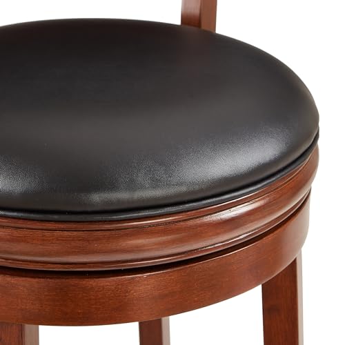 Ball & Cast Swivel Pub Height Barstool 29 Inch Seat Height Cherry Set of 1 Ball & Cast