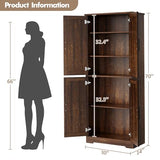 IDEALHOUSE Tall Kitchen Pantry Cabinet,70" Storage Cabinet with 4 Doors and 3 Adjustable Shelves, Freestanding Cupboard, Modern Storage Cabinet for Bathroom, Dining Room, Living Room IDEALHOUSE