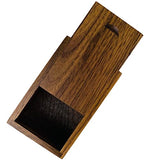 TATMOHIK Small Wood Gift Box with Sliding Lid, Sliding Top Tiny Wooden Keepsake Box USB Box for Family/Friends/Photographer/Client(Walnut TATMOHIK