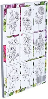 Bloom Adult Coloring Book: Beautiful Flower Garden Patterns and Botanical Floral Prints | Over 50 Designs of Relaxing Nature and Plants to Color WoodArtSupply