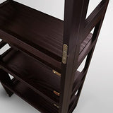 Casual Home 3-Shelf Folding Student Bookcase (20.75" Wide)-Espresso Casual Home