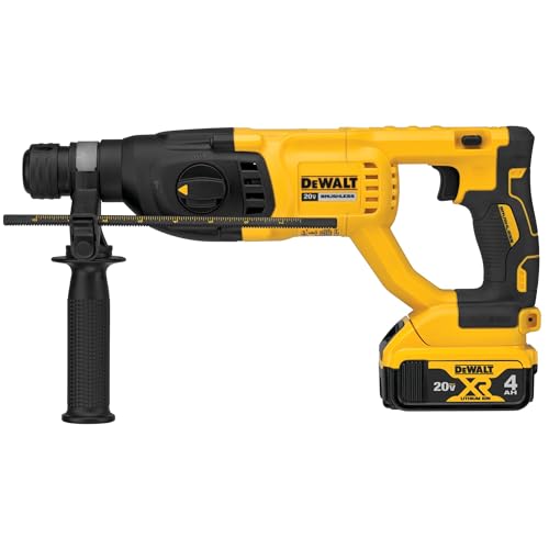 DEWALT DCH133M2 20V Max XR Brushless 1” D-Handle Rotary Hammer Kit - WoodArtSupply