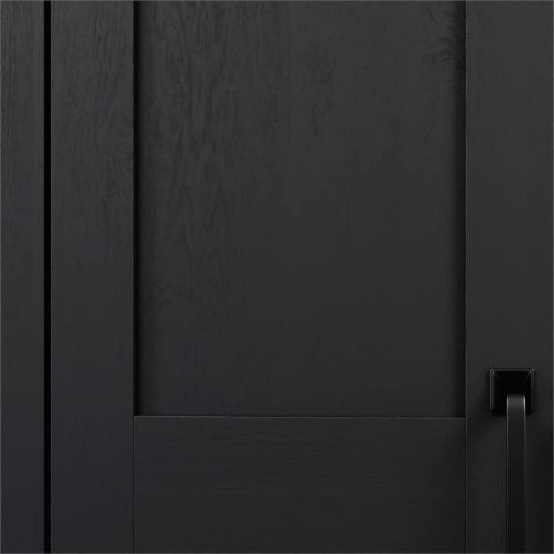 Sauder Miscellaneous 2-Door Storage Cabinet, L: 27.09" x W: 15.39" x H: 72.05", Raven Oak Finish Sauder