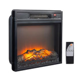 Bonnlo 18" Electric Fireplace Insert, 1400W Wall-Mounted, Recessed or Freestanding Heater, 6 Flame Colors, 5 Brightness Levels, 6-Hour Timer, Quiet, Safe, for Rooms up to 400 sq.ft Bonnlo