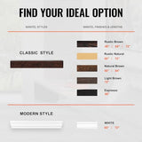 VEVOR Fireplace Mantel, 60" x 8" x 6", 50 lbs Weight Capacity, Natural Wood Mantel for Over Fireplace, Wall Mounted Floating Farmhouse Shelf, Handcrafted Fireplace Mantel for Wall Decor, Rustic Brown VEVOR