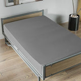 Twin Fitted Sheets 2 Pack Only, Mattress Up to 14 Inches Deep Pocket, Ultra Soft and Breathable Twin Bed Sheets, Long Lasting Single Fitted Sheets, Grey and White Moonsea