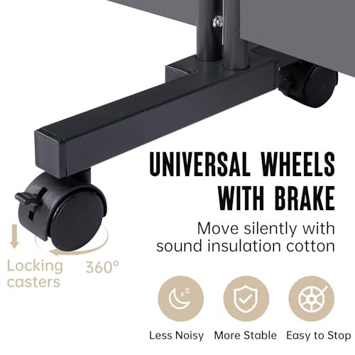 Room Divider 1 Panel Room Dividers/Wheels, Fabric Room Divider Panel for Office Room Partitions and Dividers, Portable Partition Wall Divider for Room Separation, Freestanding Privacy Screen Indoor HOMSCREENER