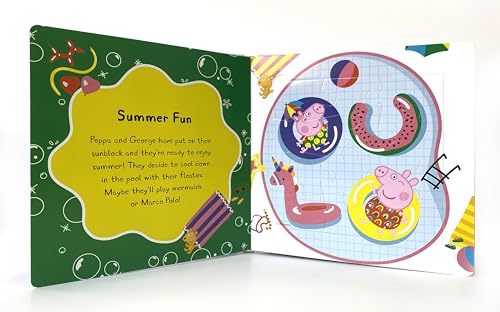 Peppa Pig Power of Positivity My First Puzzle Book - Jigsaw Puzzles for kids, 10-page board book, 5 puzzles to enjoy Phidal
