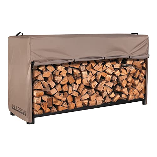ULTCOVER Waterproof Firewood Racks Cover 8 Feet Heavy Duty Outdoor Logs Holder Stand Cover ULTCOVER