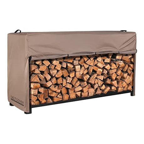 ULTCOVER Waterproof Firewood Racks Cover 8 Feet Heavy Duty Outdoor Logs Holder Stand Cover ULTCOVER