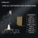 Creality Official PEI Plate with Adhesive for Creality Ender 3/Ender 3 Pro/Ender 3 V2/Ender 3 S1/Ender 3 S1 pro/Ender 3 neo/Ender 3 v2 neo/Ender 5/Ender 5 Pro and All 265*250*8mm, Size 3D Printer UNIDO