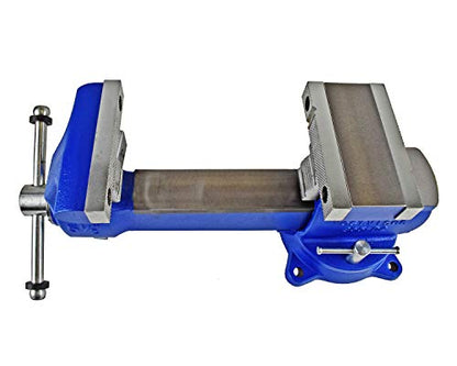 Yost Vises 855-D2 Industrial Grade Reversible Vise, 5.5", Blue - WoodArtSupply