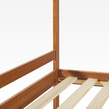 Caramel Twin-Size Children's Bunk Bed Frame by Walker Edison Walker Edison