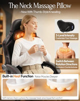 Dowinx Gaming Video Gaming Chair with Shiatsu Neck Massage and Lumbar Support for Home Office High Back Recliner Height Adjustable Ergonomic Comfy Leather Computer Desk Chair (Black) Dowinx