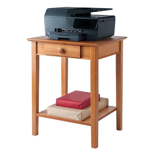 Winsome Studio Beech Wood End/Printer Table, Honey (99323) Winsome