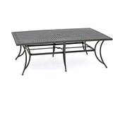 Hanover Manor 11-Piece Outdoor Dining Set with 10 Comfortable Swivel Rockers and an Extra-Large 60" x 84" Aluminum Cast-Top Dining Table, 10 person Patio Table and Chairs for Backyard, Deck, Porch Hanover