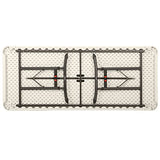 Lifetime Products 80565 Adjustable Height Folding Utility Table, 6' , Almond Lifetime