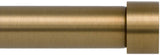 Ivilon Drapery Window Curtain Rod - End Cap Style Design 1 Inch Pole. 48 to 86 Inch Color Warm Gold Ivilon