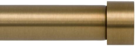 Ivilon Drapery Window Curtain Rod - End Cap Style Design 1 Inch Pole. 48 to 86 Inch Color Warm Gold Ivilon