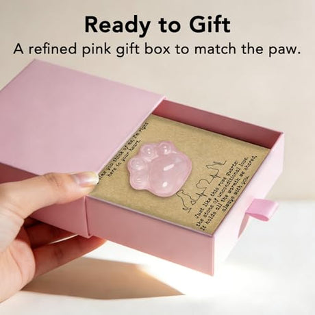 Pet Loss Sympathy Gift – Rose Quartz Heart Crystal with Memorial Card, In Loving Memory Keepsake, Healing Crystal for Dog Loss, Bereavement Support Gift, Pocket Hug for Easter Comfort (Pet Loss) Nuyviare