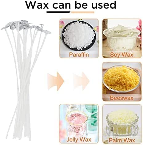PXBBZDQ 12" Long Pre-Waxed Candle Wicks for Making - 100 Piece Thick Lx Wicks PXBBZDQ