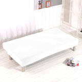 ele ELEOPTION White Armless Sofa Bed Cover Stretch Slipcover Folding Couch Cover Futon Covers Full Size Furniture Protector ele ELEOPTION