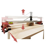 Router Sled,3 Axis Adjustable,Slab Flattening Mill,Slab Jig-Restricted Position,Router Sled for Woodworking BELA DOMO