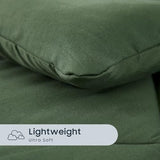 Wake In Cloud - Toddler Bedding Set for Boys Girls, 4 Pieces Soft Crib Bed Set Including Comforter, Sheets and Pillowcase, Olive Green Wake In Cloud