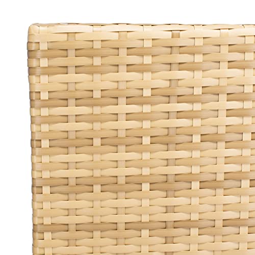 SAFAVIEH Outdoor Collection Bassey Natural/White Cushion 4-Piece Conversation Patio Set PAT7507D Safavieh
