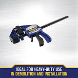 IRWIN QUICK-GRIP Bar Clamps for Woodworking, One-Handed, Heavy-Duty, 12" (1964712) IRWIN