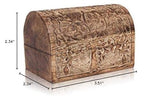 Birthday Gift Ideas Handmade Decorative Wooden Jewelry Box With Tree Of Life Carvings Jewelry Organizer Keepsake Box Treasure Chest Trinket Holder Lock Box Watch Box Gifts For Her (Natural Finish) The Great Indian Bazaar