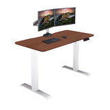 Vari Essential Electric Standing Desk for Home Office – 48x24 Sit-Stand VariDesk, 4 Memory Height Presets, 2-Piece Laminate Wood Top, Sturdy T-Style Legs, Supports 150 Lbs + Easy Assembly (Hazel Wood) Vari