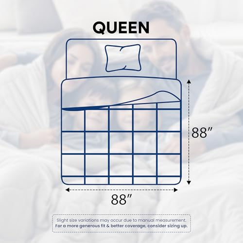 Utopia Bedding Comforters Queen Size, All Season Duvet Insert, Down Alternative Box Stitched Bed Comforter with Corner Tabs, Machine Washable (White) Utopia Bedding