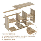 Nesting Boxes for Chickens Coop, Wooden Hens Nesting Eggs Laying Box, Chicken Nesting Boxes Wall-Mounted 6 Compartment WISDOMRAINBOW