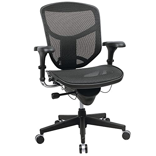 WorkPro® Quantum 9000 Series Ergonomic Mid-Back Mesh/Mesh Chair, Black WorkPro