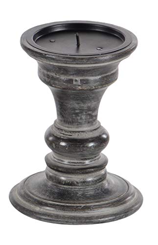 Deco 79 Candle Holder, S/3 10", 8", 6"H, Black Deco 79