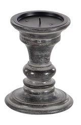 Deco 79 Candle Holder, S/3 10", 8", 6"H, Black Deco 79