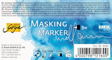 KREUL 18160 Solo Goya fine, Removable Scratch Masking Marker Shape, for Precise and Sharp Middle of Flowing Watercolour Paint, line Width 1-2 mm, Blue KREUL