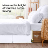 Utopia Bedding Full Bed Skirt - Soft Quadruple Pleated Ruffle - Easy Fit with 16 Inch Tailored Drop - Hotel Quality, Shrinkage and Fade Resistant (Full, White) Utopia Bedding